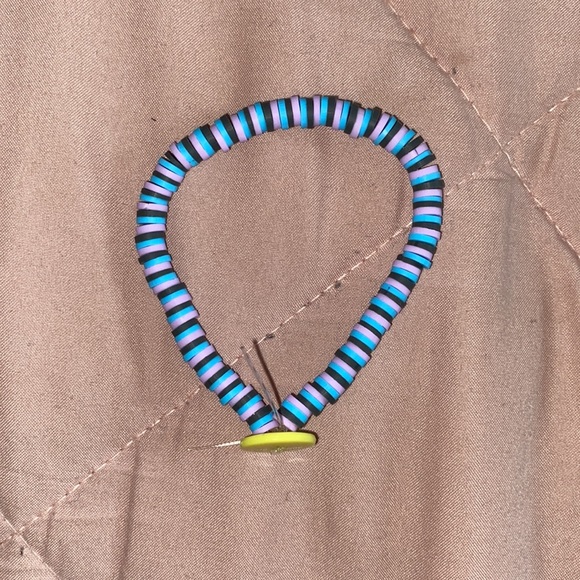 light, light blue, and dark gray bracelet - Picture 2 of 2